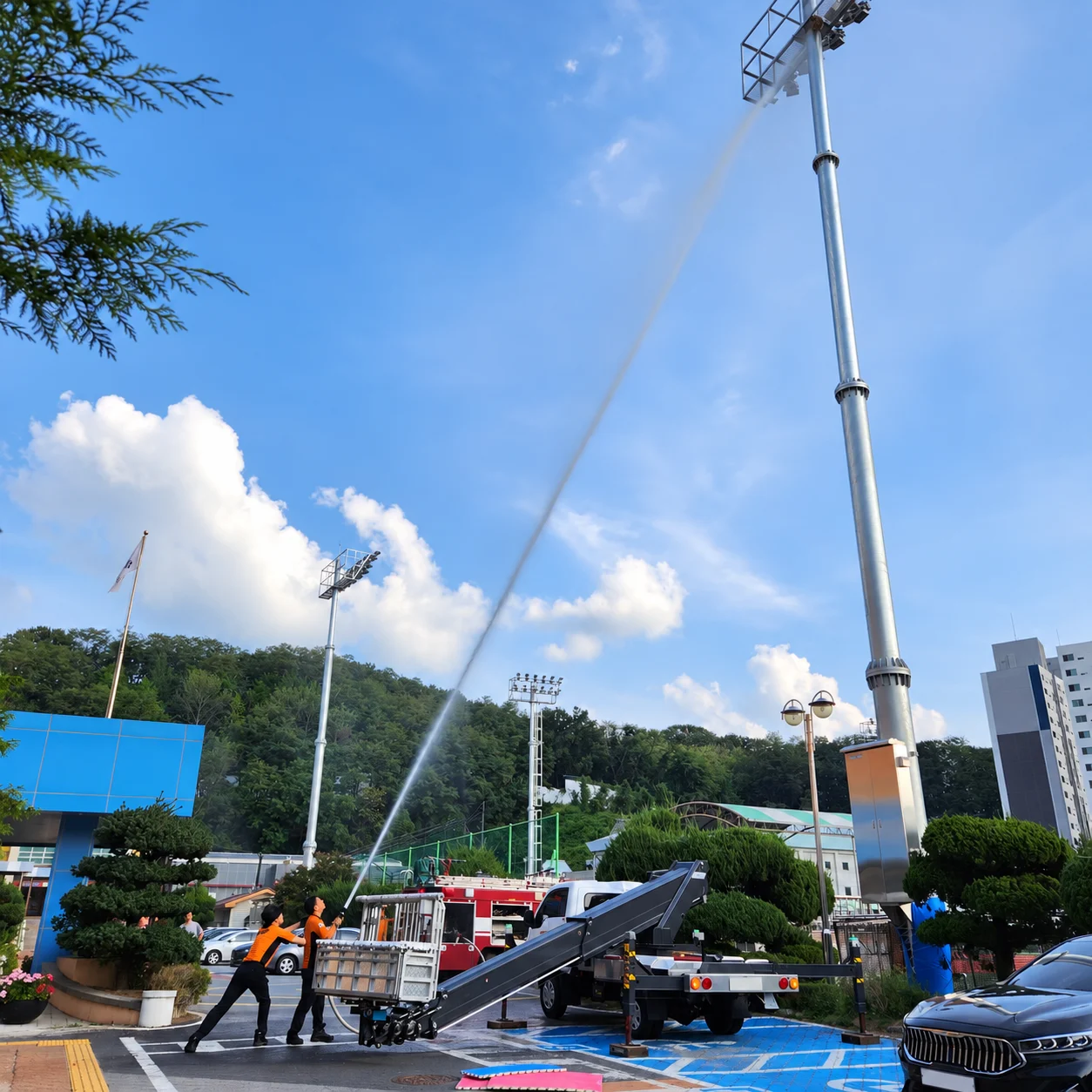 야외 시설 현장 현장 모습